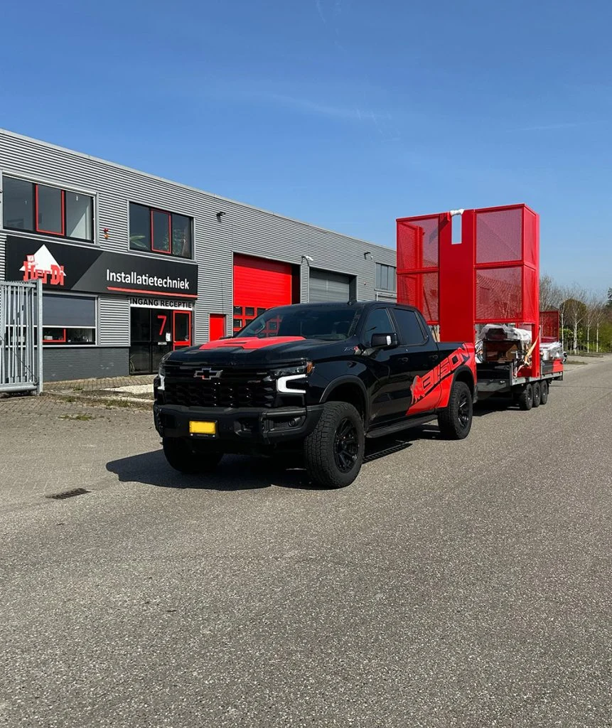 Chevy met palletiseerder